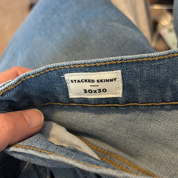 Pacsun men’s blue light wash stacked skinny jeans size 30 - Picture 10 of 12